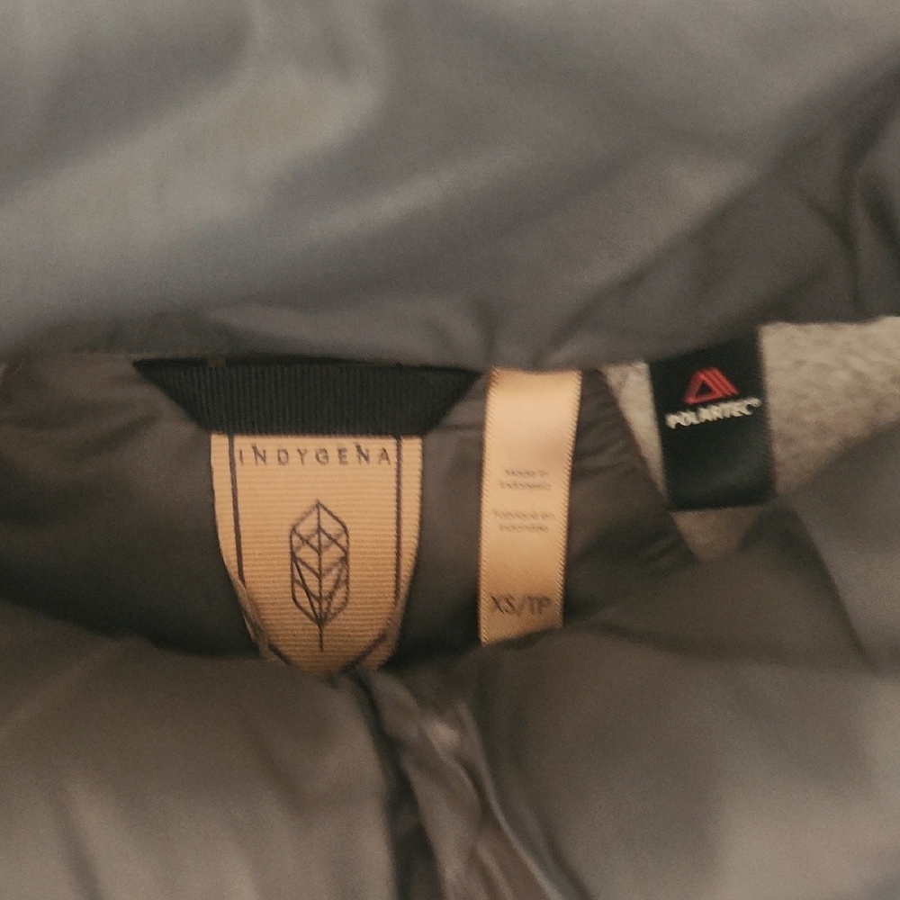 Gray Puffer Jacket With High Collar - image 5